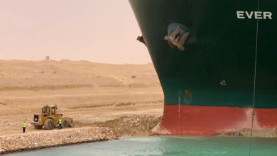Photo of The massive cargo ship that blocked the Suez Canal is now moving again