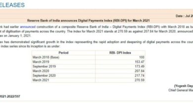 Photo of Reserve Bank of India announces Digital Payments Index