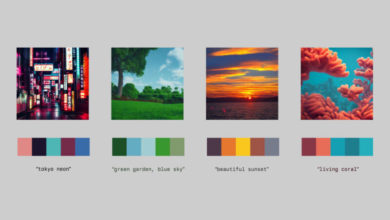 Photo of Artist uses AI to extract color palettes from text descriptions