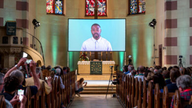 Photo of AI-powered church service in Germany draws a large crowd