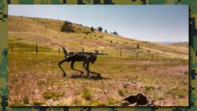 Photo of Robot dogs armed with AI-targeting rifles undergo US Marines Special Ops evaluation